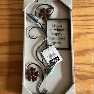 Fetco Brown and Black Decorative Wall Decal with Elegant Scrollwork